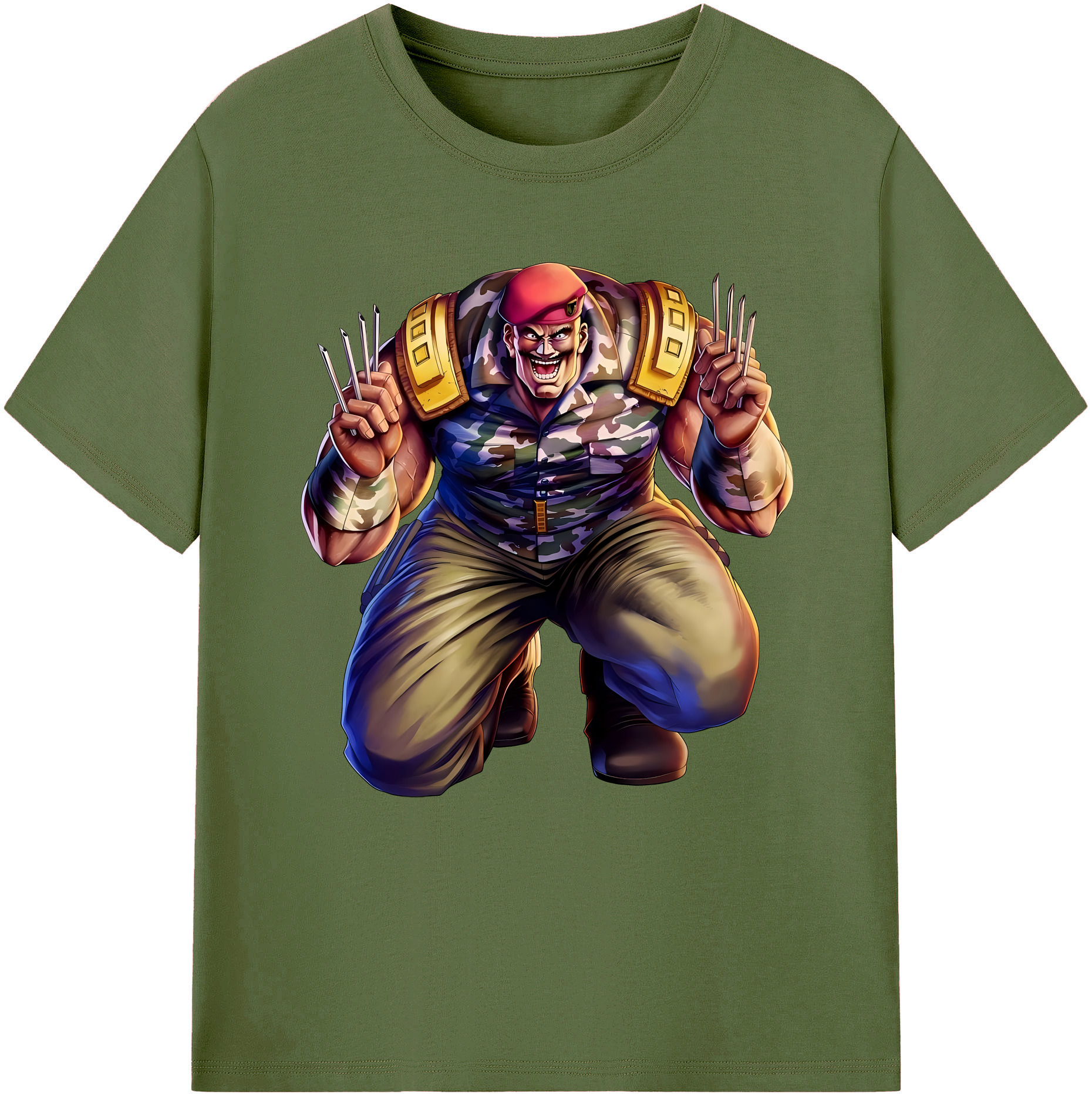 （画像用） 北斗の拳 Fist of the North Star 綿100％半袖Tシャツ（フロントプリント）